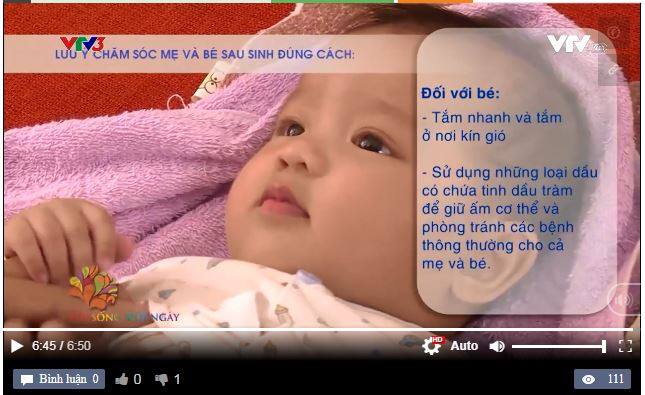 Truyền thông khuyên dùng tinh dầu tràm cho bé